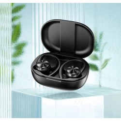 Outlet Słuchawki bezprzewodowe douszne TWS-R200 czarne Bluetooth mikrofon