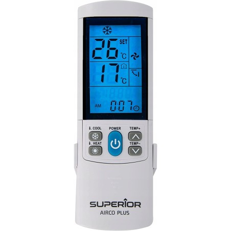 Uszkodzony Pilot uniwersalny do klimatyzacji 4000 kodów SUPERIOR SUPCU001