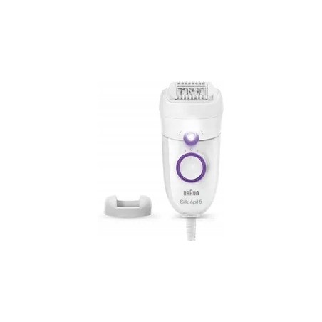 Outlet Depilator Braun Silk-épil 5 5340 biały/fioletowy włosy OPIS Zestaw