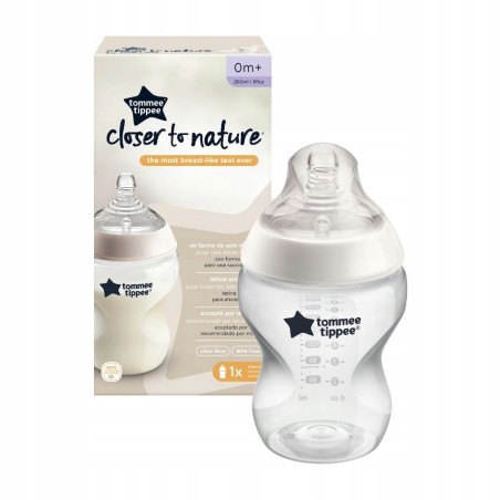 Outlet Butelka Tommee Tippee Closer to Nature poj 260ml system antykolkowy