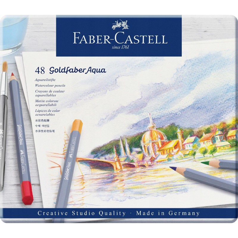 Outlet Zestaw kredek akwarelowe Faber-Castell 48 szt. do rysowania kolorowe Outlet Zestaw kredek akwarelowe Faber-Castell 48 szt. do rysowania kolorowe