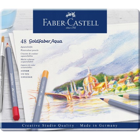 Outlet Zestaw kredek akwarelowe Faber-Castell 48 szt. do rysowania kolorowe