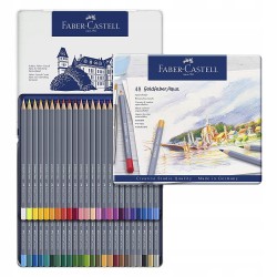 Outlet Zestaw kredek akwarelowe Faber-Castell 48 szt. do rysowania kolorowe