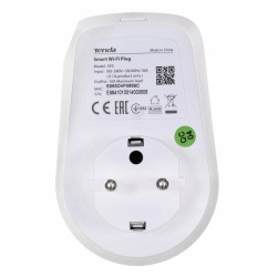 Outlet Gniazdko Tenda SP3 BeliWiFi białe z wyłącznikiem na przycisk światło