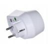 Outlet Gniazdko Tenda SP3 BeliWiFi białe z wyłącznikiem na przycisk światło