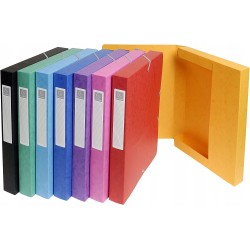 Outlet Teczka z gumowym zamknięciem A4 Exacompta 8 szt w zestawie 600 g/m²