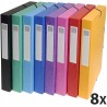 Outlet Teczka z gumowym zamknięciem A4 Exacompta 8 szt w zestawie 600 g/m²