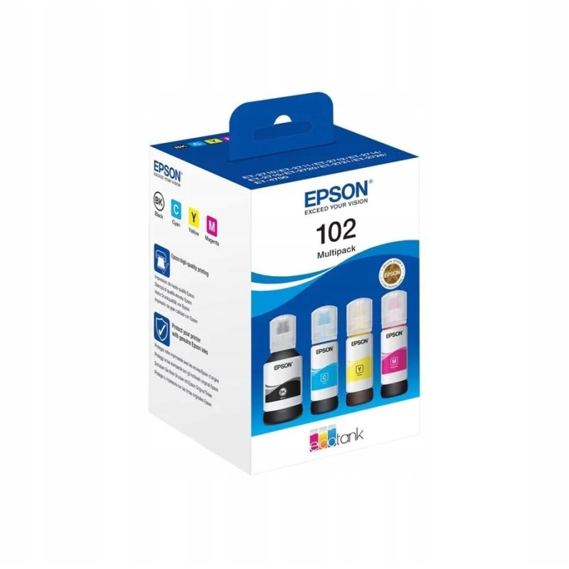 Outlet Tusz Epson 102 C13T03R640 zestaw do drukarek epson EcoTank OPIS Outlet Tusz Epson 102 C13T03R640 zestaw do drukarek epson EcoTank OPIS