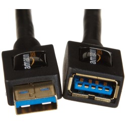 Outlet AmazonBasics 15M8 kabel USB długość 2 m 3.0 (3.1 Gen 1) USB A Czarny