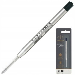 Wkład do długopisu Parker czarny końcówka 0.8 mm szerokość linii 0.5 mm