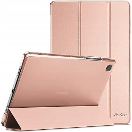 Etui z klapką ProCase do Samsung GALAXY TAB A8 10.5" złoto różowe składane