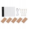 USZKODZONE LED TABLICA DO RYSOWANIA 12,9 x 8,5 cm + PIĘĆ SZKICOWNIKÓW OPIS