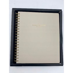 Dziennik Kokonote Misty Gray 2024-2025 Planer biurkowy 8,3x 9,8cala 21x25cm
