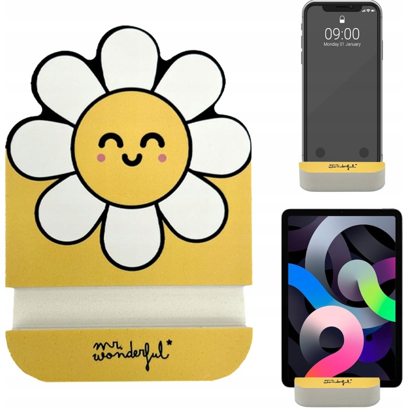 Uchwyt na telefon komórkowy/tablet WONDEE Happy Mr Wonderful Daisy 2 szt Uchwyt na telefon komórkowy/tablet WONDEE Happy Mr Wonderful Daisy 2 szt