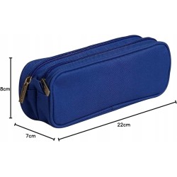 Clairefontaine 8478C prostokątny piórnik z 2 przegrodami 22 x 7 x 8 cm