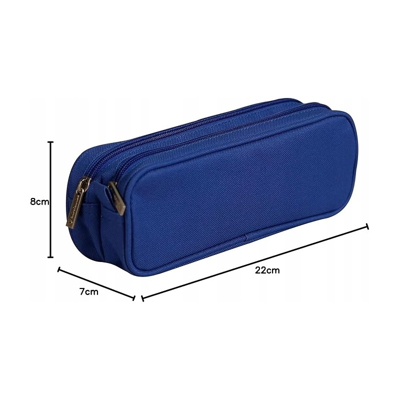 Clairefontaine 8478C prostokątny piórnik z 2 przegrodami 22 x 7 x 8 cm Clairefontaine 8478C prostokątny piórnik z 2 przegrodami 22 x 7 x 8 cm