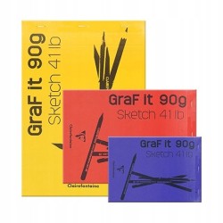 Outlet Szkicownik Clirefontaine GraF it 90g Sketch 41lb 160kartek 14,8x21cm