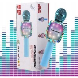 USZKODZONY Zestaw do karaoke dla dzieci Dynasonic DM-05 LED OPIS