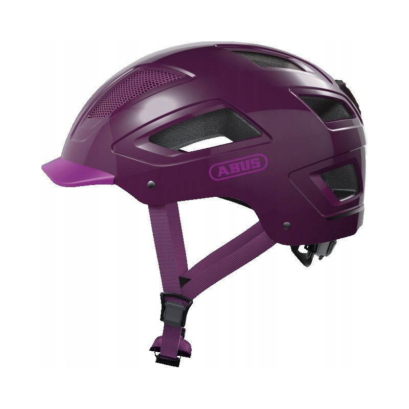 Outlet Kask rowerowy Abus Hyban 2.0 r. M 52-58cm widoczności 180° LED