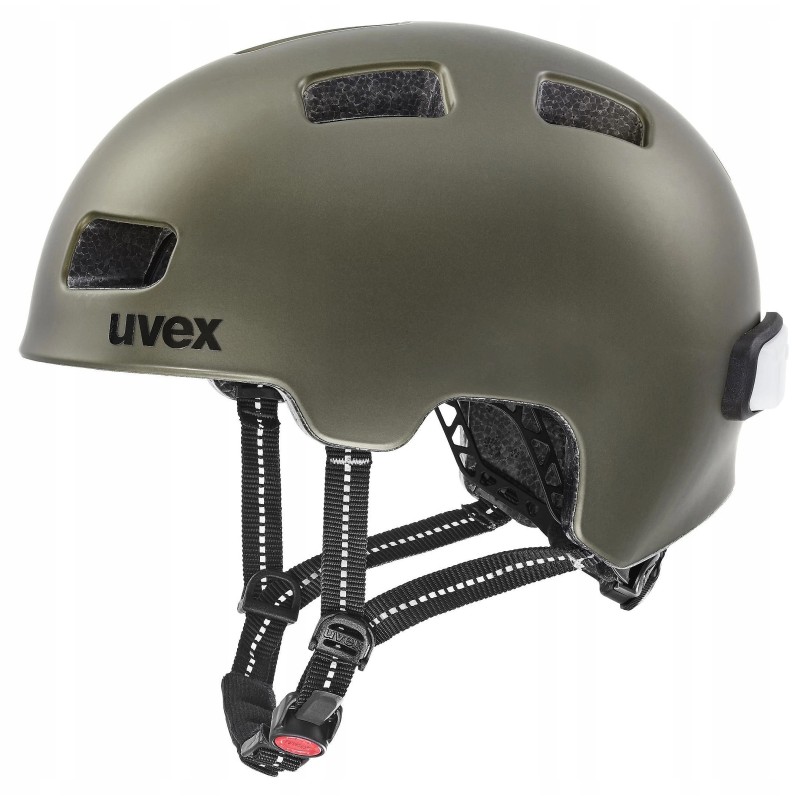 Outlet Kask rowerowy Uvex City 4 r. L 58-61cm green smoke matt Outlet Kask rowerowy Uvex City 4 r. L 58-61cm green smoke matt