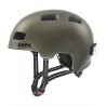 Kask rowerowy Uvex City 4 r. 55-58cm System 3D IAS Fit LED green smoke matt