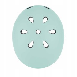 Kask rowerowy dziecięcy Globber miętowy XXS/XS 45-51 cm lampka LED