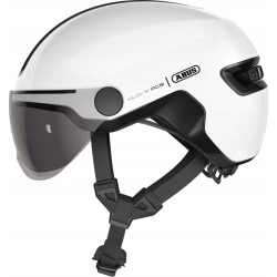 Outlet Kask rowerowy Abus Hud-Y ACE shiny white S 51-55 cm