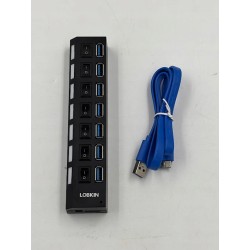 Outlet 7-portowy szybki hub USB USB 3.0 z przełącznikami Plug & Play