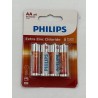 Outlet Bateria cynkowo-węglowa Philips AA (R6) 4 szt pojemność 550 mAh