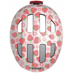 Kask rowerowy dziecięcy ABUS Smiley 3.0 LED strawberry - S 45-50 cm