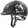 Kask jeździecki dziecięcy UVEX Reithelm Onyxx Pony black mat r. 49-54