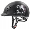 Kask jeździecki dziecięcy UVEX Reithelm Onyxx Pony black mat r. 49-54
