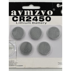 Outlet 5 x CR2450 3V Litowa bateria guzikowa CR2450 pojemność 600 mAh