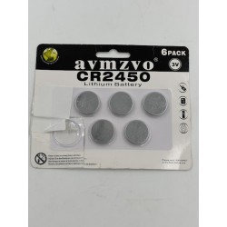 Outlet 5 x CR2450 3V Litowa bateria guzikowa CR2450 pojemność 600 mAh