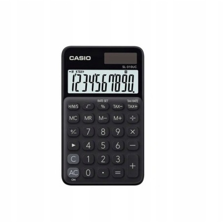 OUTLET KALKULATOR BIUROWY CASIO SL-310UC CZARNY +BIAŁE ETUI WYŚWIETLACZ LCD