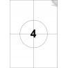 Outlet etykiety naklejki samoprzylepne A4 paczka 50 arkuszy 4x 105x148mm