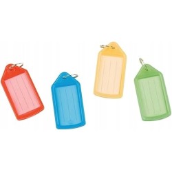 Outlet zestaw zawieszek do kluczy Q-Connect 37sztuk 4 kolory 55 x 30 x 5 mm