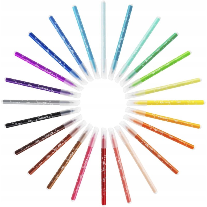 Outlet BIC flamastry dla dzieci wielokolorowe 24 sztuki zmywalne OPIS Outlet BIC flamastry dla dzieci wielokolorowe 24 sztuki zmywalne OPIS