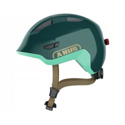 Kask rowerowy dziecięcy ABUS SMILEY 3.0 ACE LED royal green M (50-55cm)