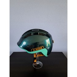 Kask rowerowy dziecięcy ABUS SMILEY 3.0 ACE LED royal green M (50-55cm)