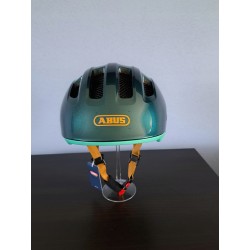 Kask rowerowy dziecięcy ABUS SMILEY 3.0 ACE LED royal green M (50-55cm)