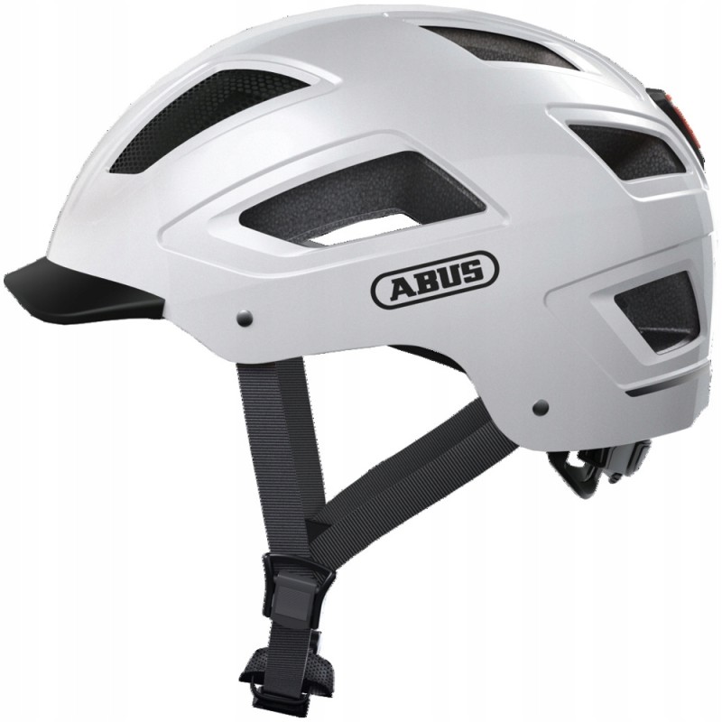 Kask rowerowy Abus Hyban 2.0 polar white r. L 56-61cm LED widoczność 180° Kask rowerowy Abus Hyban 2.0 polar white r. L 56-61cm LED widoczność 180°