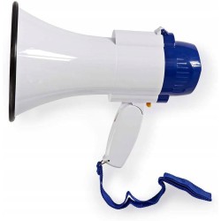 Outlet Megafon Nedis MEPH150WT biało-niebieski 10 W zasięg 250 metrów
