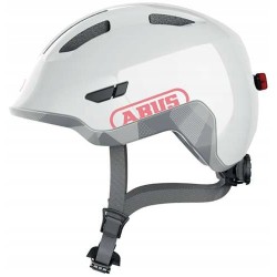 Kask rowerowy dziecięcy ABUS SMILEY ACE Led 3.0 M 50-55 Shiny White