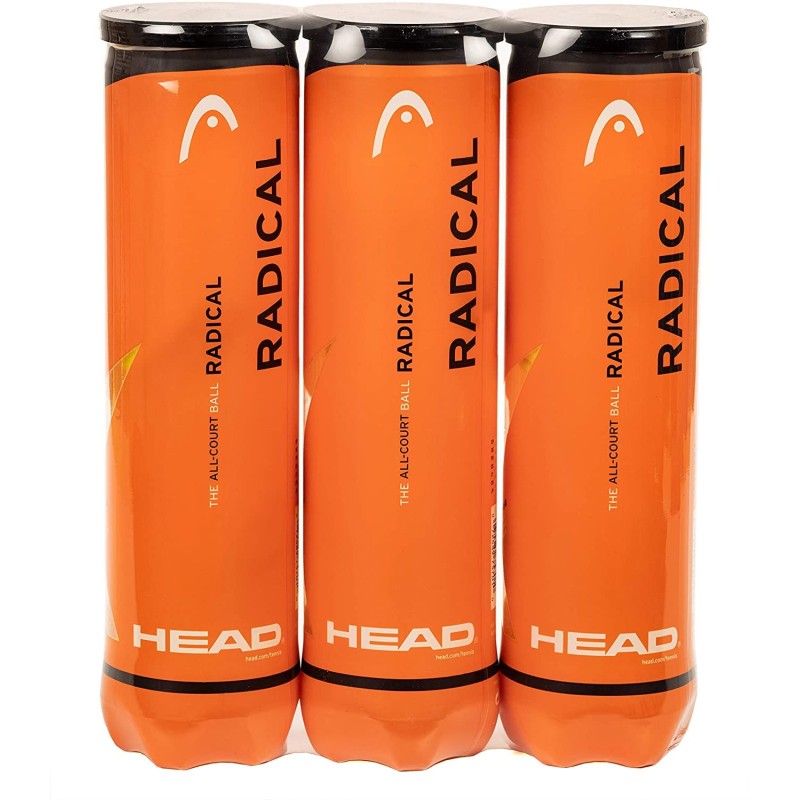 Outlet Piłka tenisowa Head Radical Amazon Exclusive 3 x 4 sztuki zestaw Outlet Piłka tenisowa Head Radical Amazon Exclusive 3 x 4 sztuki zestaw