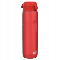 Outlet Bidon na wodę sportowy z atestem Ion8 1000 ml szczelny czerwony