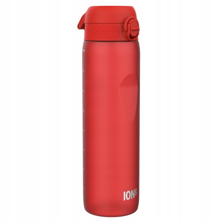 Outlet Bidon na wodę sportowy z atestem Ion8 1000 ml szczelny czerwony