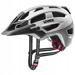Outlet Kask UVEX FINALE LIGHT rowerowy świecący 56-61 cm Srebrny
