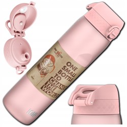Outlet Ion8 -butelka na wodę 1000 ml / 1L - EKO - ROSE QUARTZ różowy OPIS