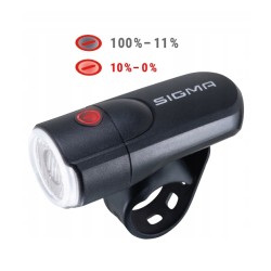 Outlet Oświetlenie rowerowe Sigma Sport Aura 30 lm zasilanie bateryjne